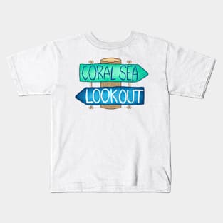 Coral Sea Lookout Kids T-Shirt